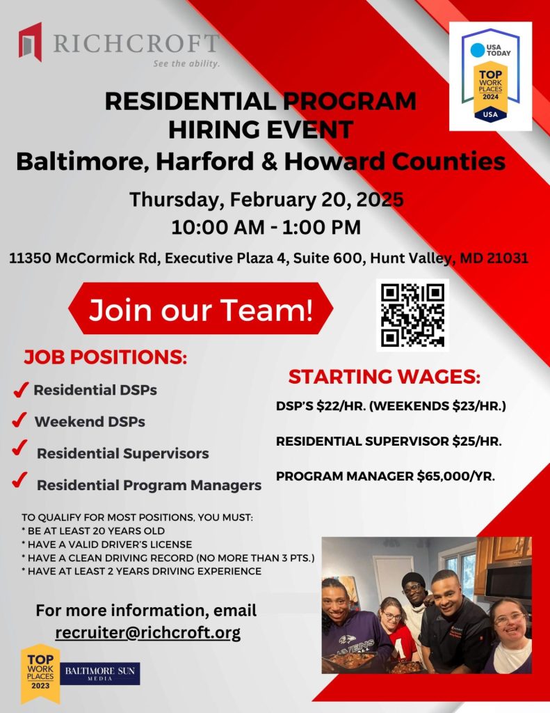 Residential Program Hiring Flyer 2.20.25